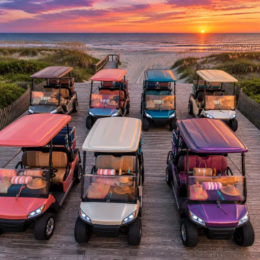 Elegant golf cart rental options for Tybee Island beach escapes from Savannah
